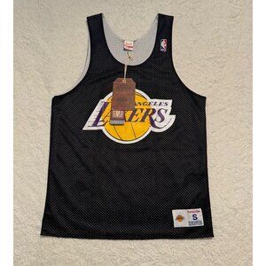 Mitchell & Ness Los Angeles Lakers Men's Reversible Black/Gray Practice Jersey S